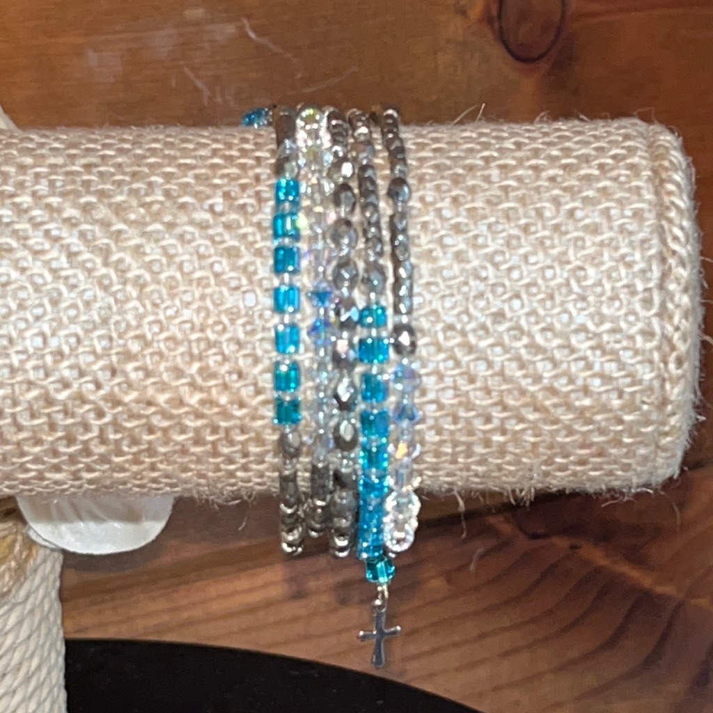 Swarovski Crystal Wrap Around Bracelet 5 Strands